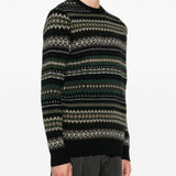 Maglione con ricami case fair in nero Barbour - uomo 