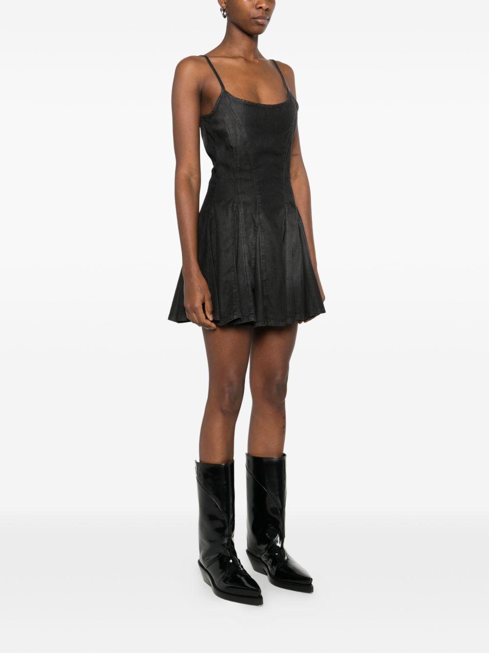 Abito corto con inserti in nero Diesel - donna 