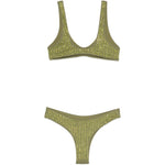Bikini decorato con cristalli in verde Venuja - donna 