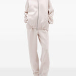 Felpa con zip in grigio ghiaccio Remain - donna 