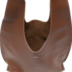 Borsa a spalla pelle marrone 