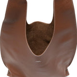 Borsa a spalla pelle marrone 