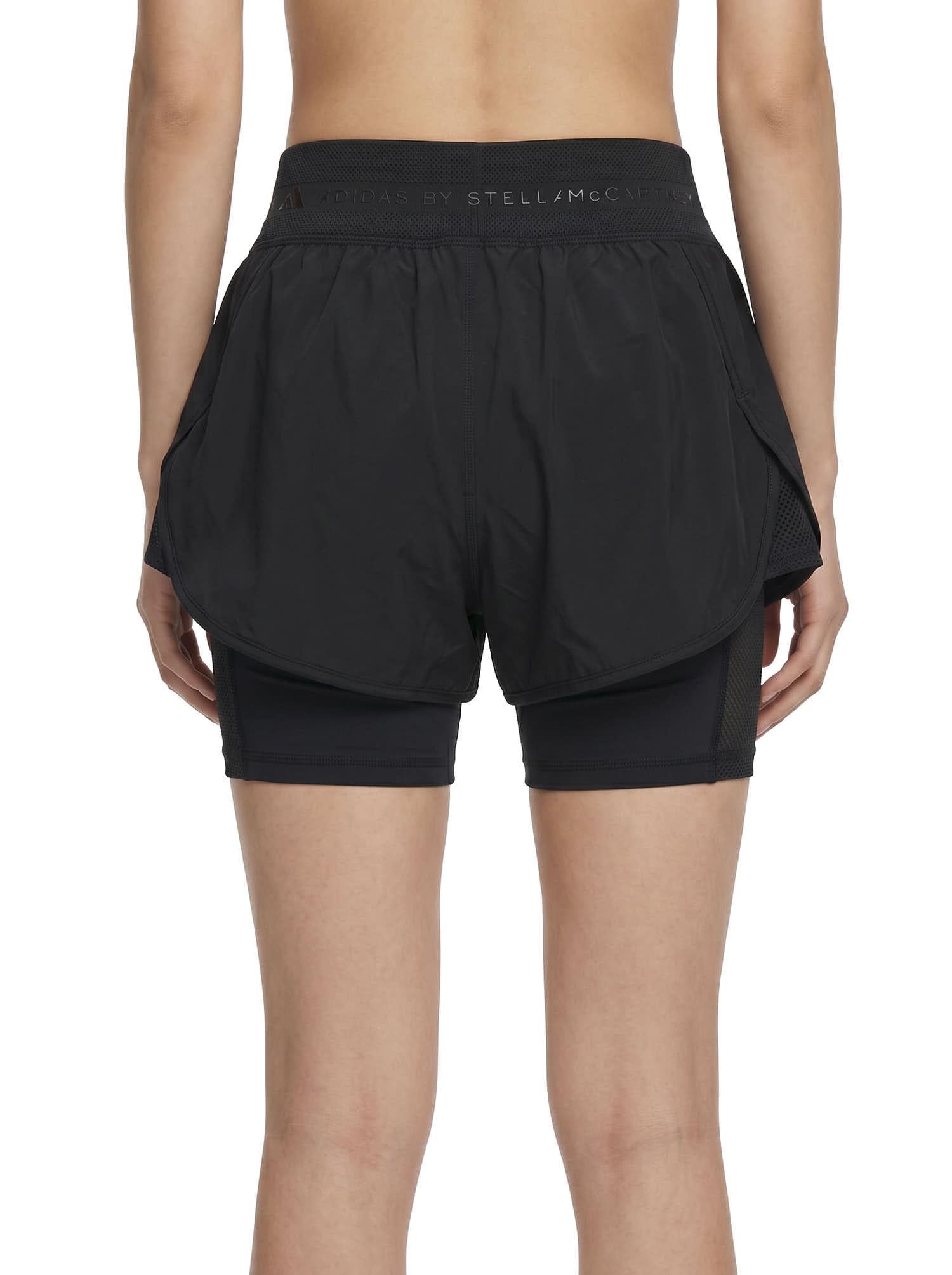 Shorts sportivi con logo in nero Adidas by stella MC Cartney - donna 