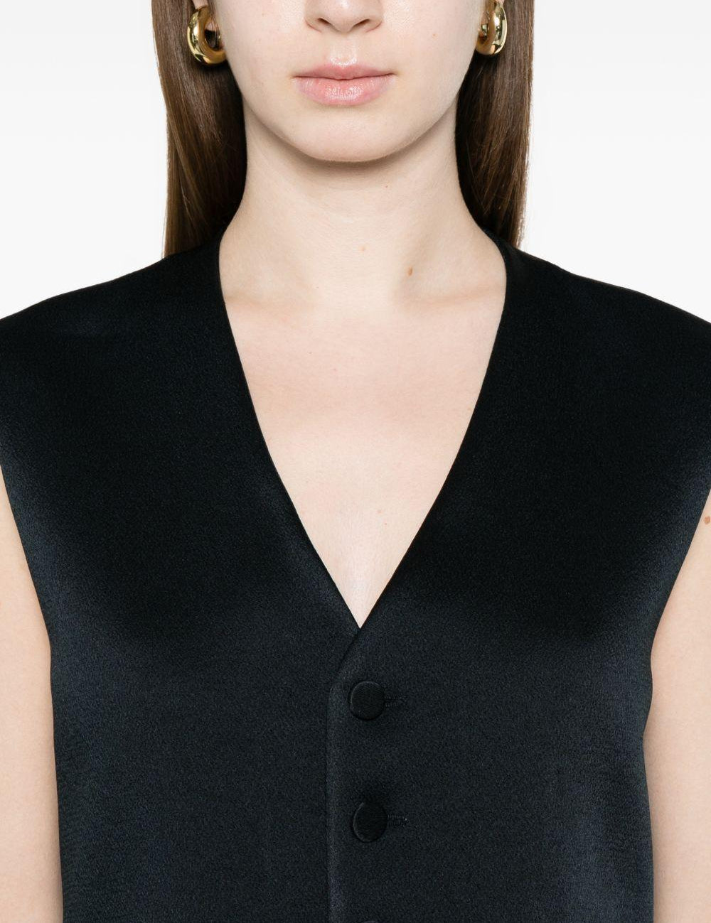 Gilet con tasca e bottoni in blu Blazé milano - donna 