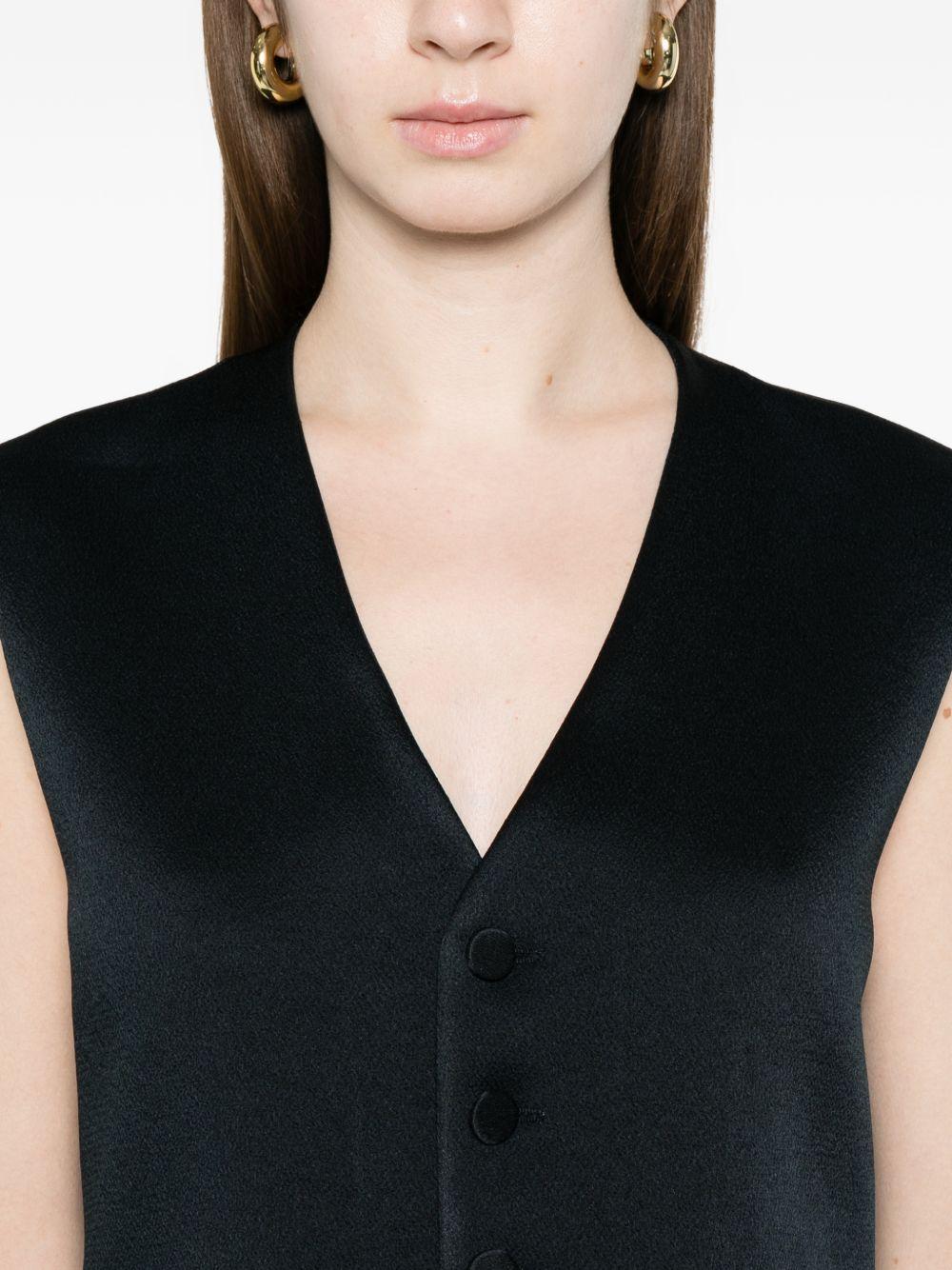 Gilet con tasca e bottoni in blu Blazé milano - donna 