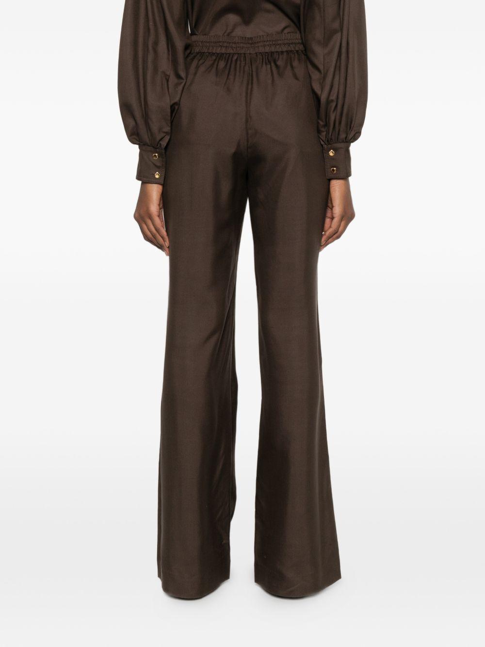 Pantaloni Luna con vita elasticizzata in marrone Zimmermann - donna 