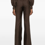 Pantaloni Luna con vita elasticizzata in marrone Zimmermann - donna 