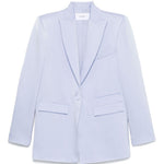 Giacca monopetto satinata in celeste Alex perry - donna 