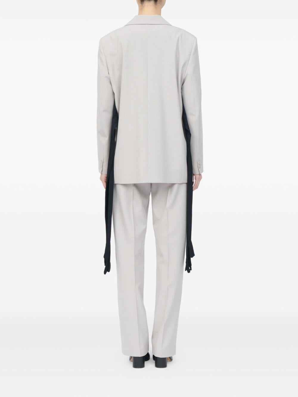 Blazer a maniche lunghe in grigio MM6 Maison Margiela - donna 