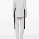 Blazer a maniche lunghe in grigio MM6 Maison Margiela - donna 