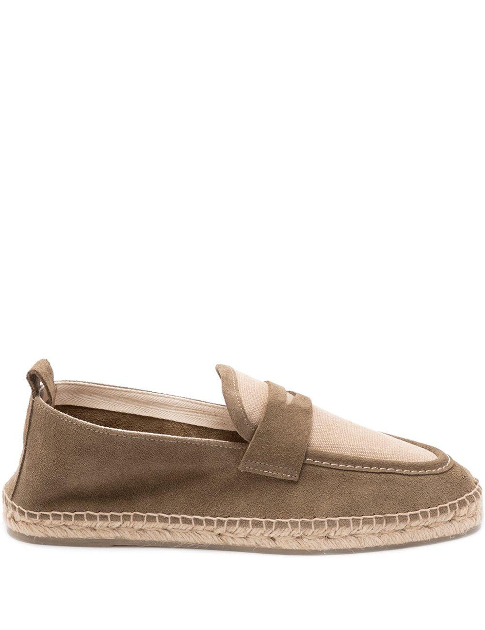 Espadrilles Nobu in verde e beige Castañer - uomo 