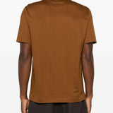 T-shirt a maniche corte in marrone Zegna - uomo 