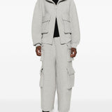 Pantaloni cargo con coulisse in grigio Feng Chen Wang - uomo 