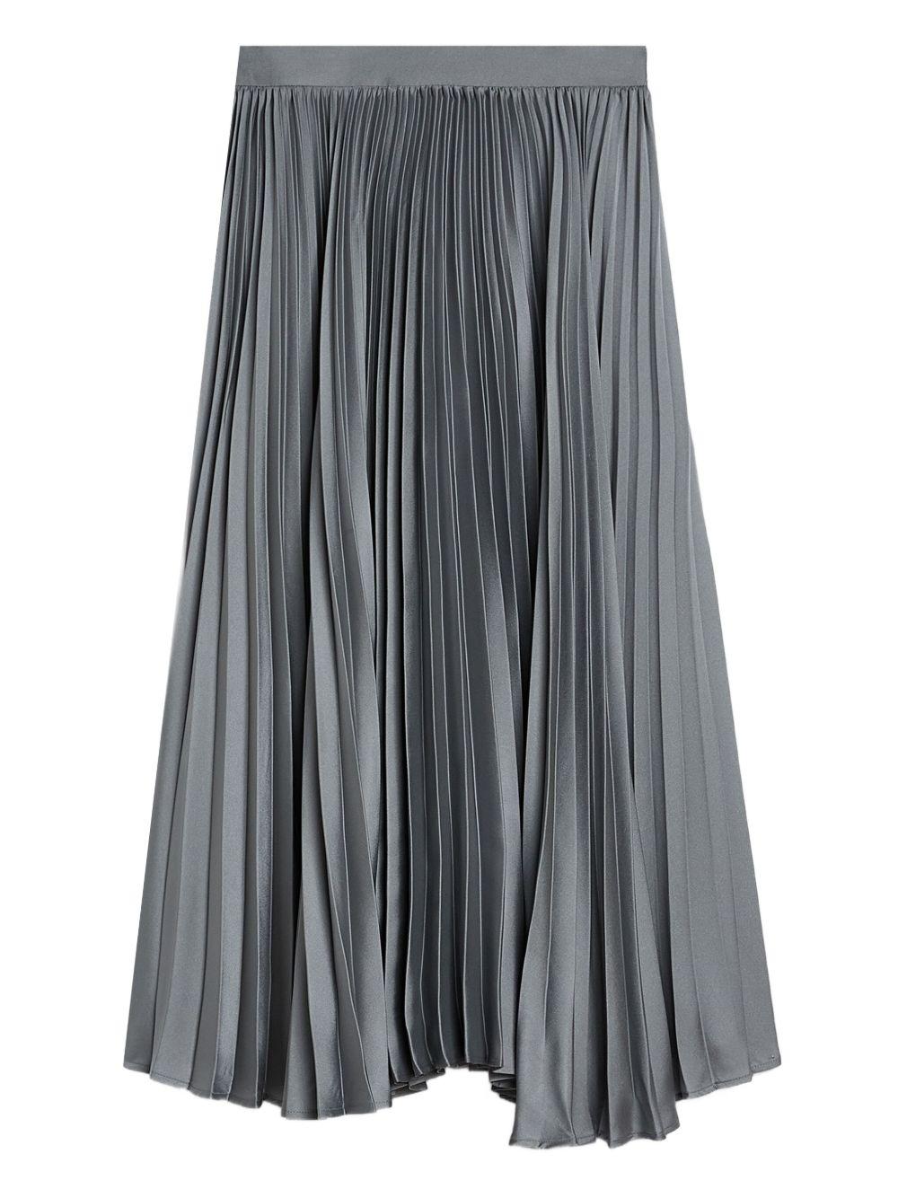 Gonna midi plissettata in grigio Jil Sander - donna 