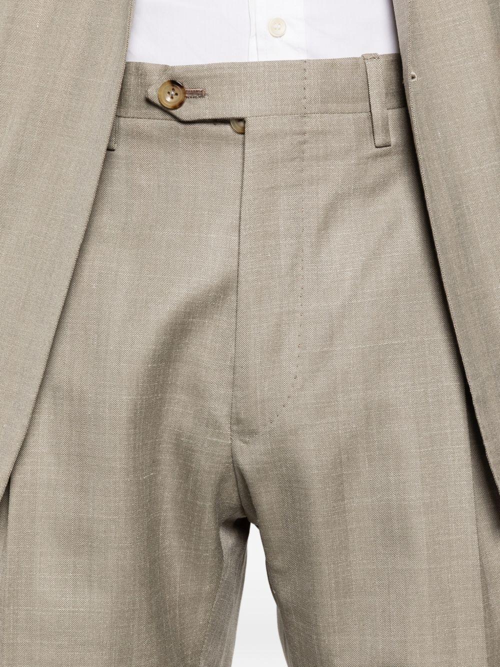 Completo doppiopetto in verde Kiton - uomo 