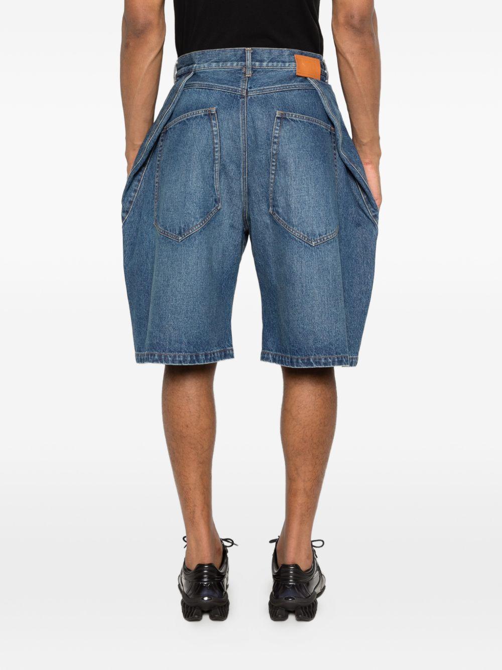 Pantaloncini di jeans con tasche in blu Khoki - uomo 