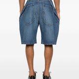 Pantaloncini di jeans con tasche in blu Khoki - uomo 