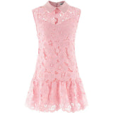 Abito in pizzo con colletto in rosa Self-Portrait - donna 