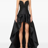 Abito asimmetrico Thara in nero Costarellos - donna 