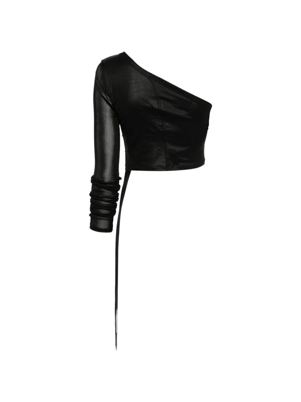 Top monospalla  in nero Rick owens drkshdw - donna 