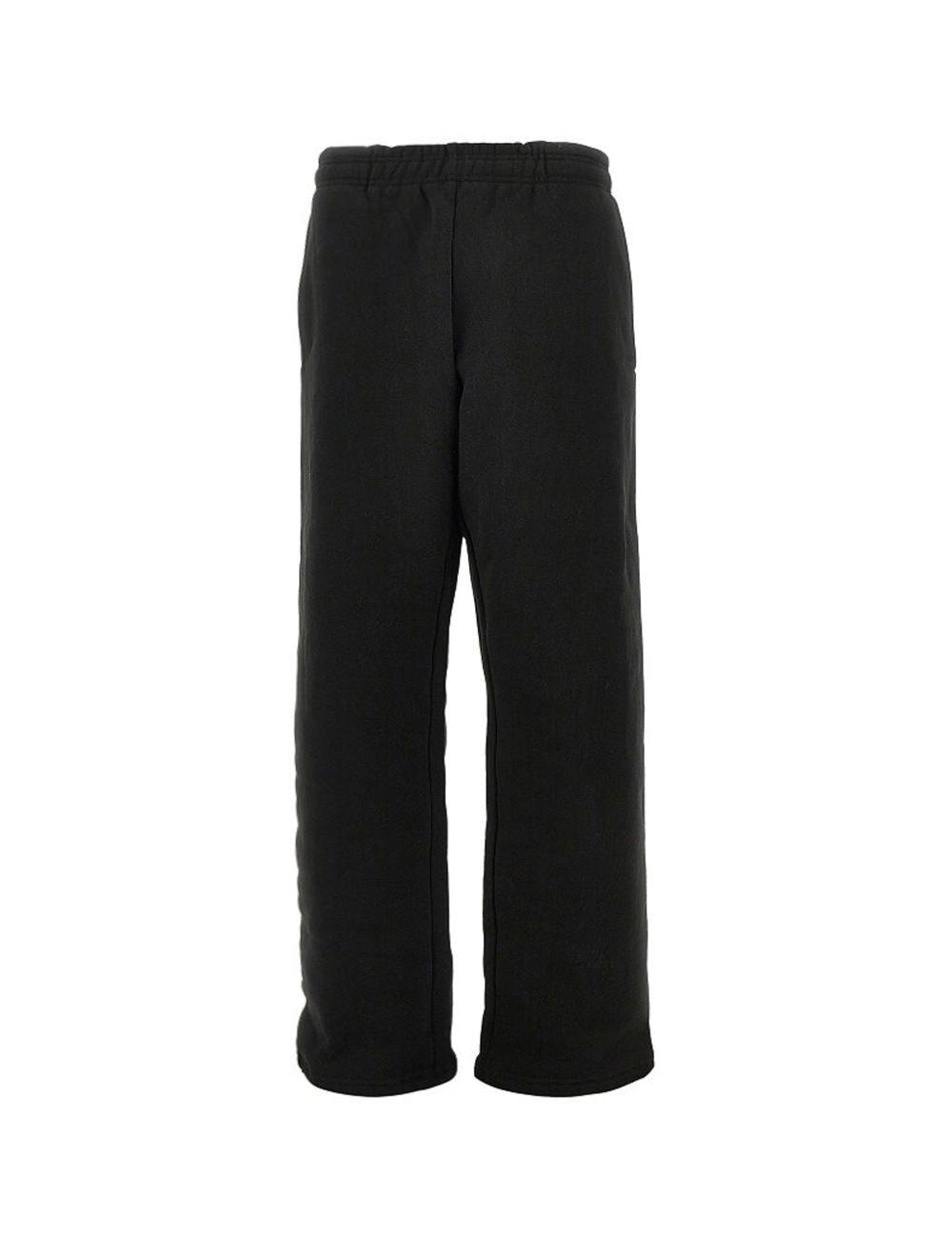 Pantaloni con vita elasticizata in nero Entire studios - unisex 