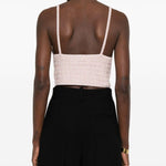 Top con paillettes in rosa Alessandra rich - donna 