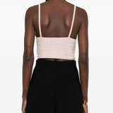 Top con paillettes in rosa Alessandra rich - donna 