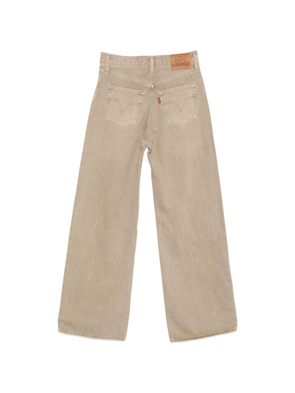 Jeans a gamba larga con costine torace in marrone  Levi's - donna 