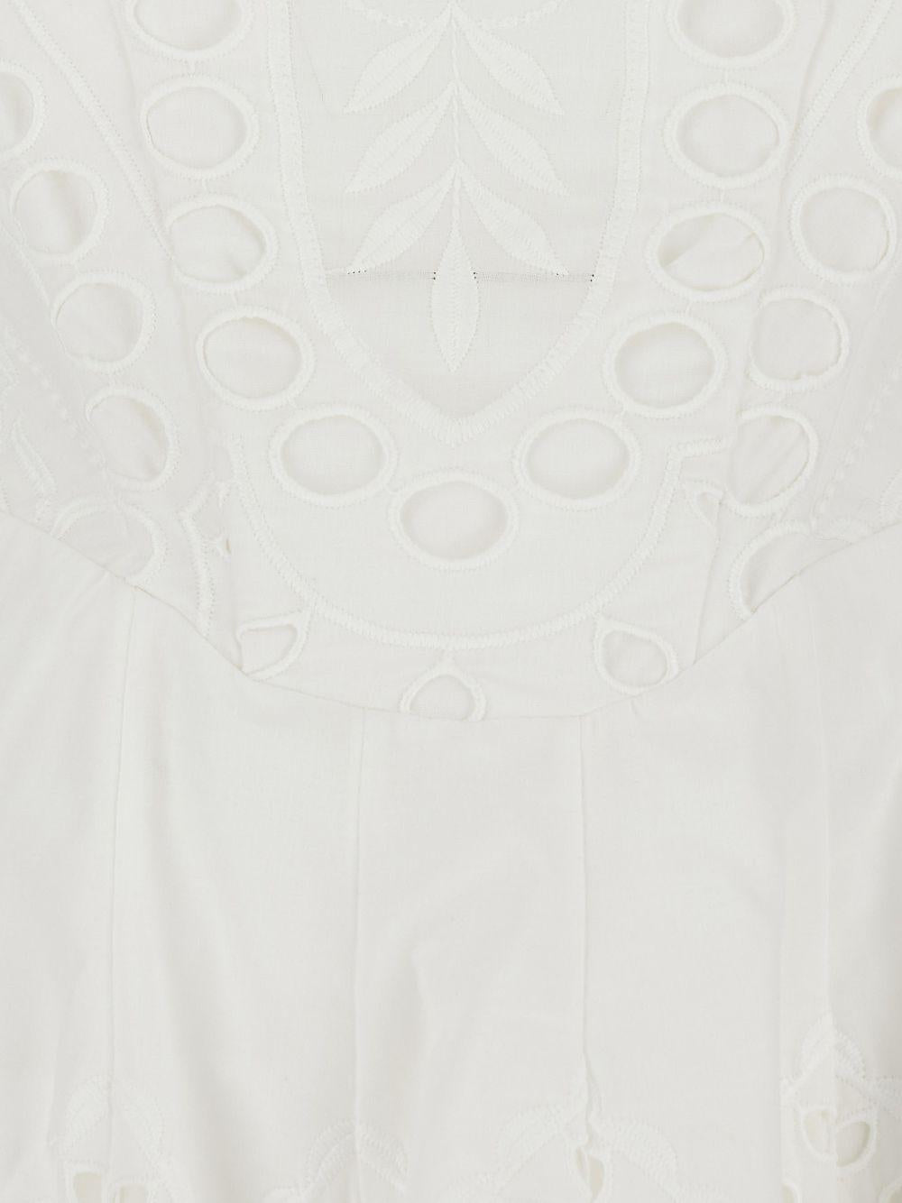 Mini abito bail con dettagli in pizzo in bianco Charo ruiz ibiza 1989 - donna 