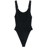 Costume intero Domino in nero Hunza g - donna 