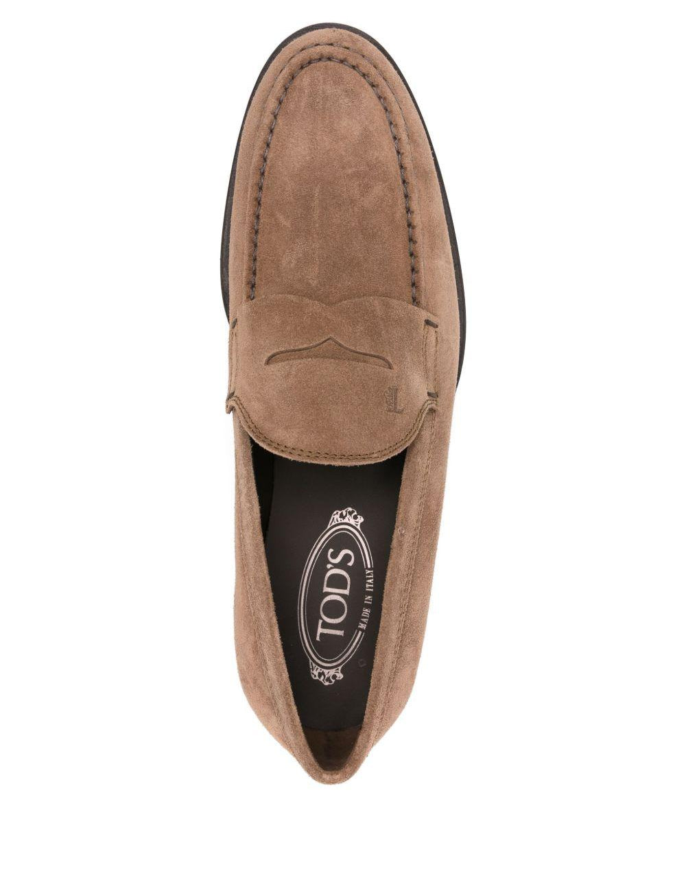 Mocassini in suede in beige Tod's - uomo 