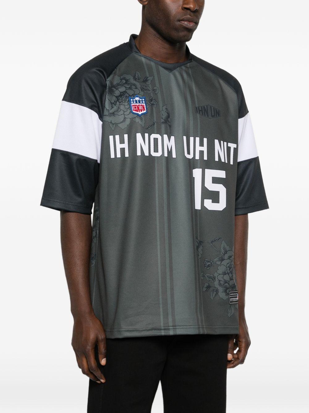 T-shirt con stampa floreale in grigio Ih nom uh nit - uomo 
