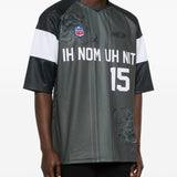 T-shirt con stampa floreale in grigio Ih nom uh nit - uomo 