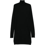 Abito midi a collo alto in nero Toteme - donna 