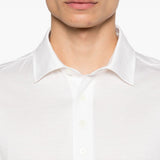 Polo a maniche corte in bianco Zegna - uomo 