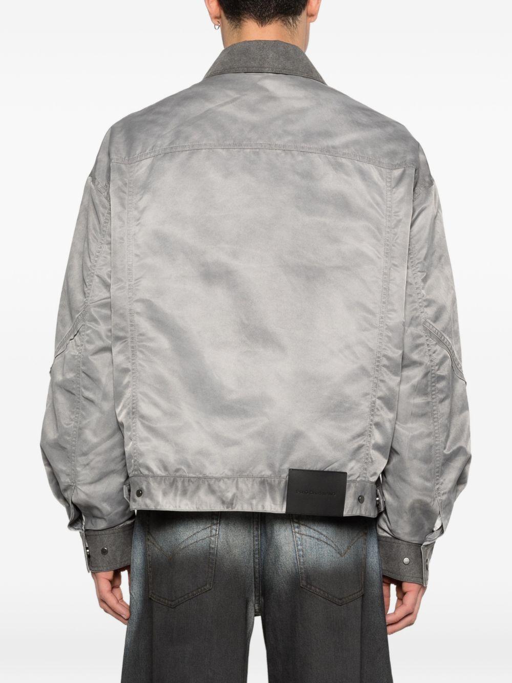 Giacca bomber con tasche in grigio Feng Chen Wang - uomo 