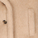 Giacca in Teddy di alpaca e cachemire corvino in beige Maxmara - donna 