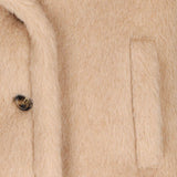 Giacca in Teddy di alpaca e cachemire corvino in beige Maxmara - donna 