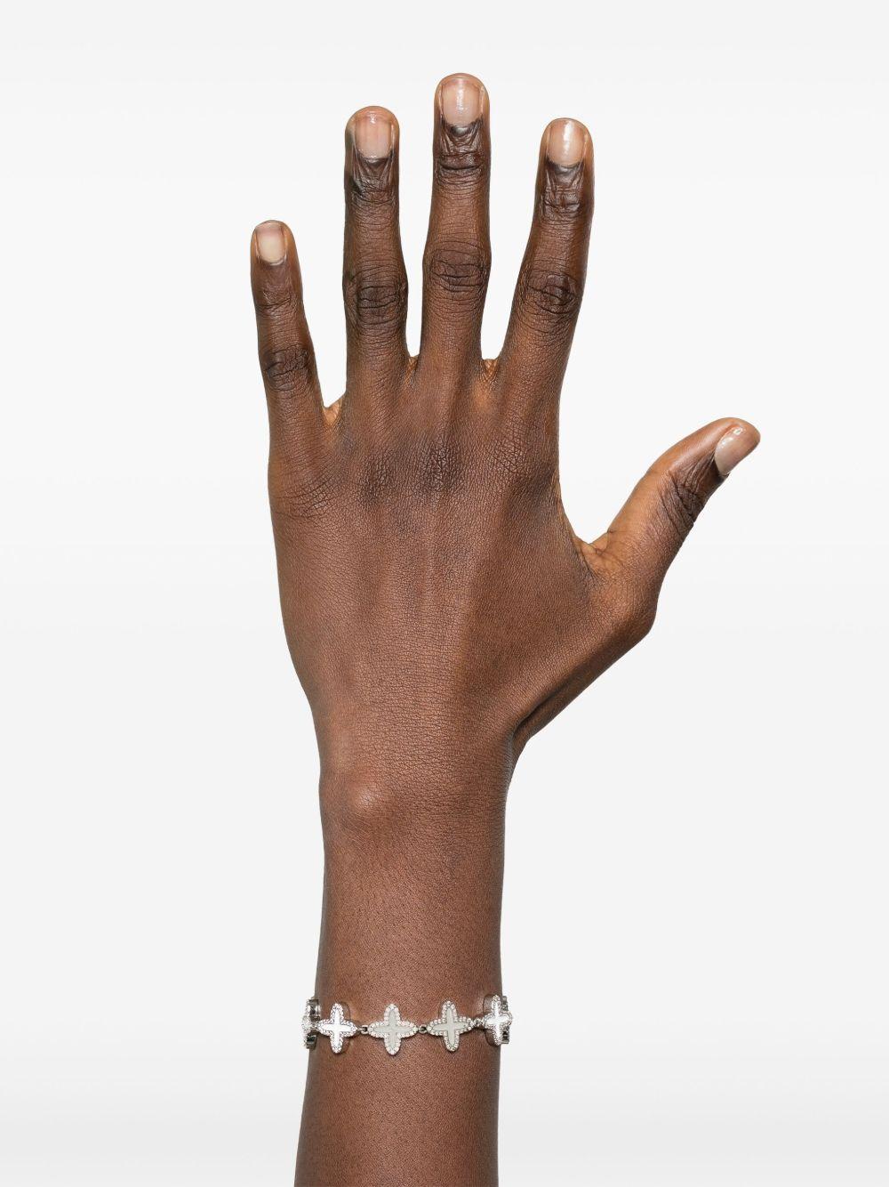 Bracciale Clover in argento Darkai - unisex 