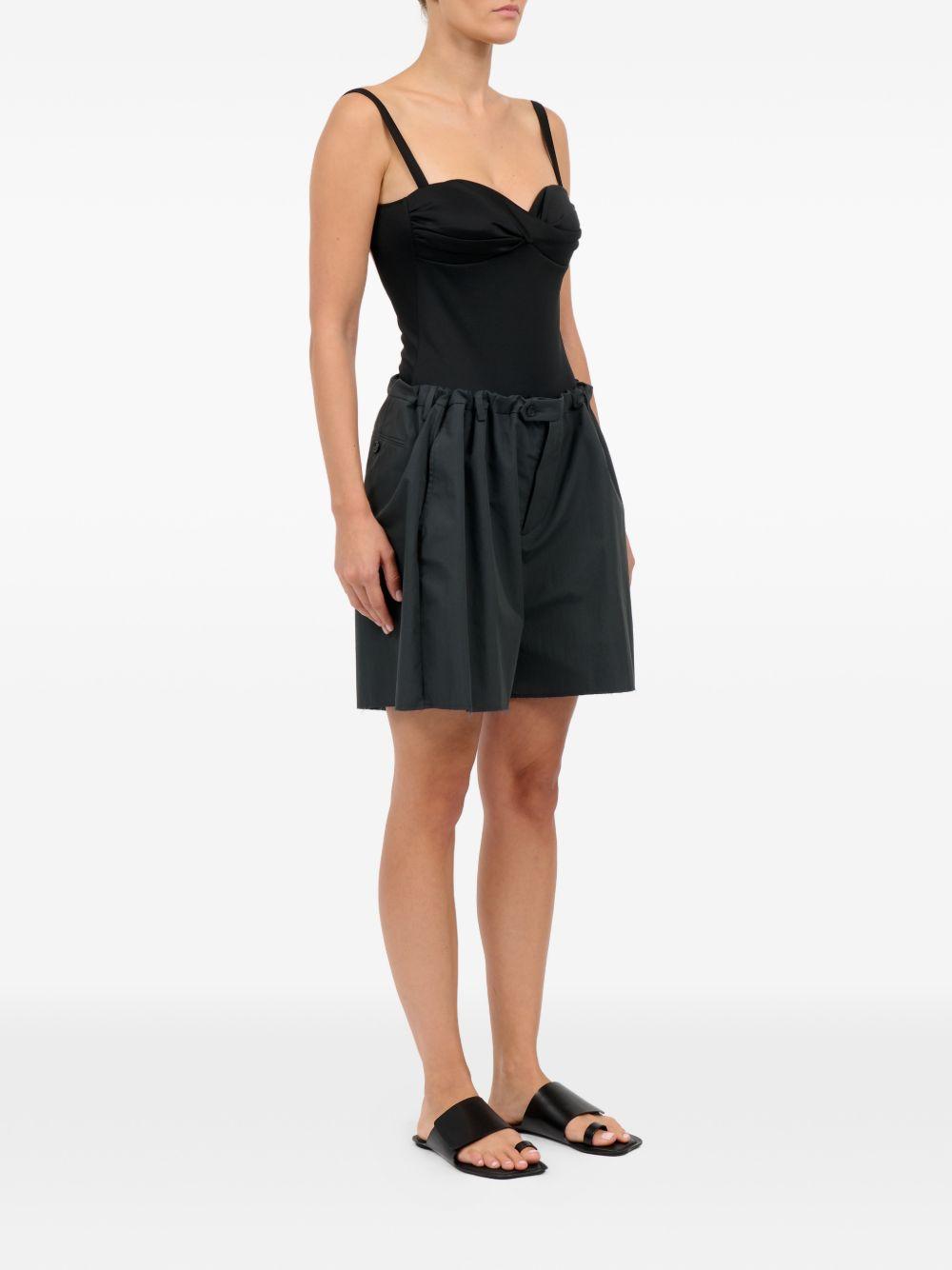 Shorts con pieghe in grigio Mm6 maison margiela - donna 