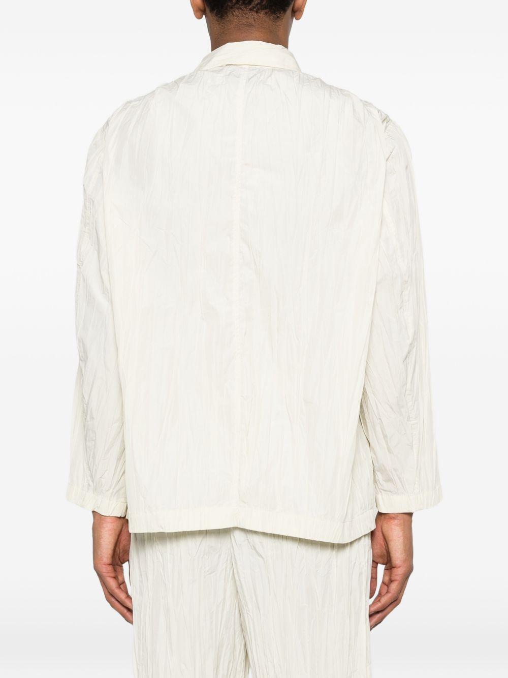 Giacca con effetto stropicciato in bianco GONGDID DESIGN - uomo 