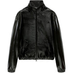Giacca oversize in vinile in nero Courrèges - donna 
