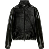 Giacca oversize in vinile in nero Courrèges - donna 