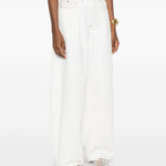 Jeans le de-nimes ovalo  in bianco Jacquemus - donna 