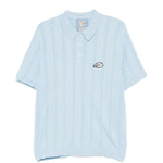Polo a righe ricamata in azzurro Kidsuper - uomo 