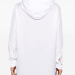 Felpa con design camicia in bianco Comme des Garçons Homme Plus - uomo 