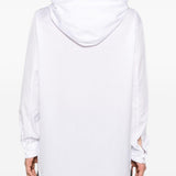 Felpa con design camicia in bianco Comme des Garçons Homme Plus - uomo 