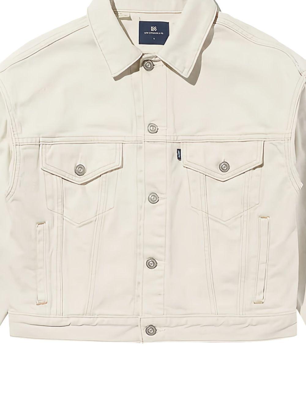 Giacca denim in bianco Levi's blue tab - uomo 