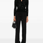 Pantaloni con coulisse in nero Ermanno scervino - donna 