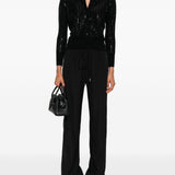 Pantaloni con coulisse in nero Ermanno scervino - donna 